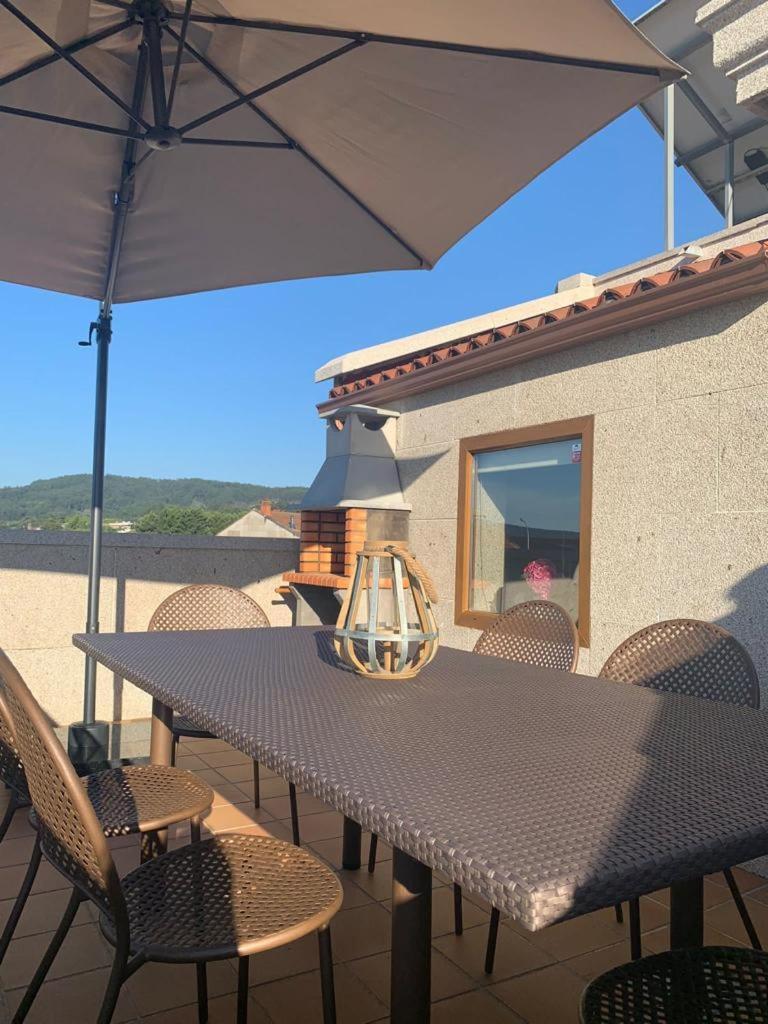 "Sanxenxo Holidays" Atico Con Garaje, Barbacoa Y Piscina A 5 Min Del Centro エクステリア 写真